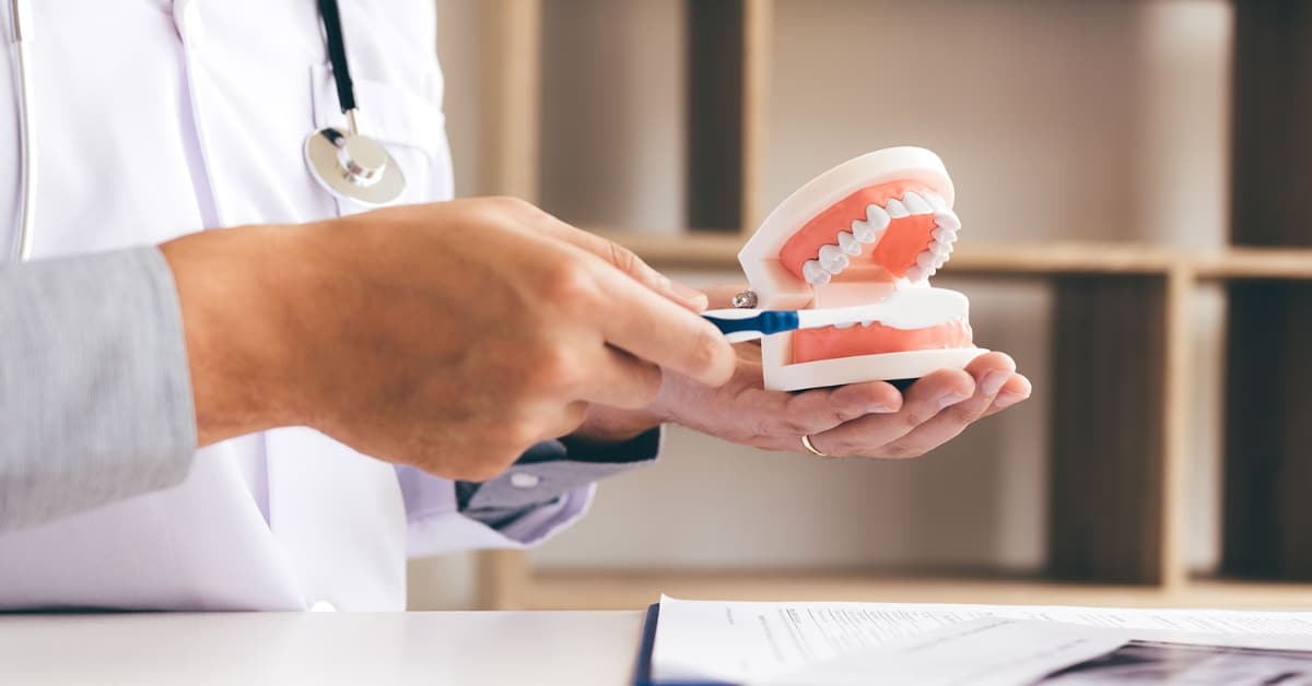 Denture Model Teeth Brushing Demonstration